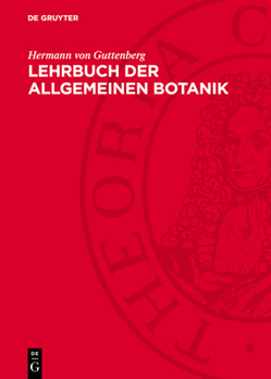 Hardcover Lehrbuch Der Allgemeinen Botanik [German] Book