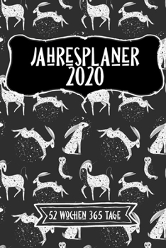 Paperback Jahreskalender 2020 52 Wochen 365 Tage: -53 Wochen undatiert A5 Notizbuch f?r Notizen & Termine Wochenplaner 200 Seiten [German] Book