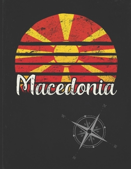 Macedonia: Macedonian Vintage Flag Personalized Retro Gift Idea for Coworker Friend or Boss  2020 Calendar Daily Weekly Monthly Planner Organizer