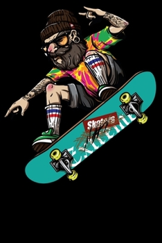 Skater Skateboarding: Notizbuch DIN A5 Blanko 120 Seiten Opa Skate Skaten Skateboard Sk8 Sport Ollie Cool Witzig Geschenkidee & Weihnachten Reise ... Planer Tagebuch Notizheft Notizblock