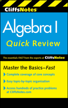Paperback Cliffsnotes Algebra I Quick Review, 2nd Edition Book