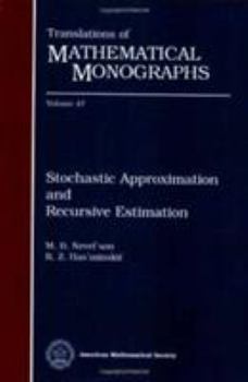 Paperback Stochastic Approximation and Recursive Estimation (Translations of Mathematical Monographs) Book