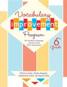 Spiral-bound Vocabulary Improvement Program for English Language Learners and Their Classmates, 6th Grade Book