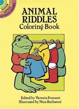 Paperback Animal Riddles Coloring Book