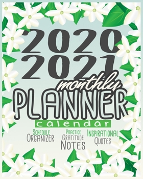 2020-2021 Monthly Planner: Blue Sky 8x10inch 2 Years Monthly Planner Calendar Schedule Organizer From January 1,2020 to December 31,2021 (24 Months Calendar Planner) With Holidays and Motivational Quo