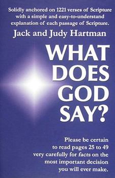 Paperback What Does God Say? Book