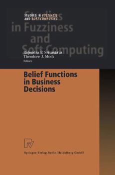 Paperback Belief Functions in Business Decisions Book