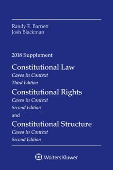 Paperback Constitutional Law: Cases in Context, 2018 Supplement Book