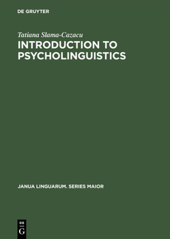 Hardcover Introduction to Psycholinguistics Book
