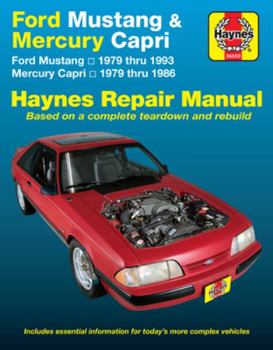 Paperback Ford Mustang 1979 Thru 1993 & Mercury Capri 1979 Thru 1986 Haynes Repair Manual Book