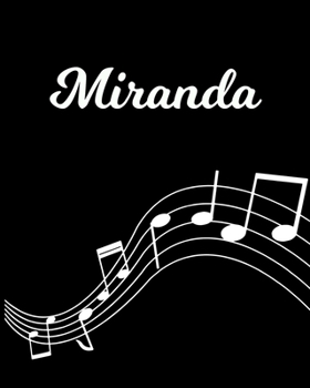 Paperback Miranda: Sheet Music Note Manuscript Notebook Paper - Personalized Custom First Name Initial M - Musician Composer Instrument C Book