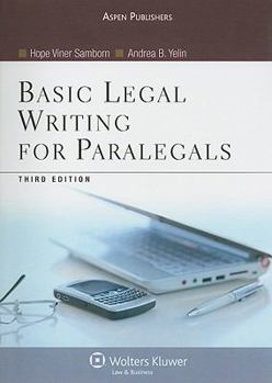 Paperback Basic Legal Writing for Paralegals Book