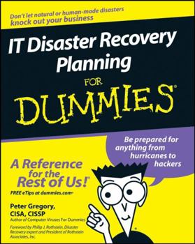 Paperback It Disaster Recovery Planning for Dummies Book