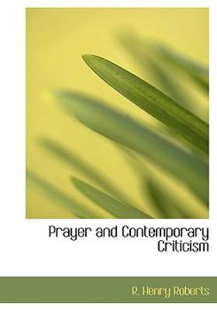Hardcover Prayer and Contemporary Criticism [Large Print] Book