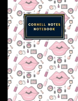 Paperback Cornell Notes Notebook: Note Taking Notebook, For Students, Writers, school supplies list, Cute Cosmetic Makeup Cover, 8.5" x 11", 200 pages Book