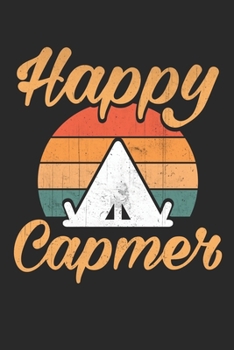 Happy camper: Camping Lined journal paperback notebook 100 page ,gift journal/agenda/notebook to write, great gift, 6 x 9 Notebook