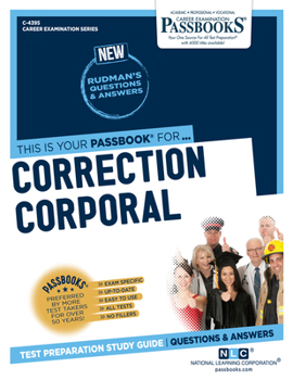 Paperback Correction Corporal (C-4395): Passbooks Study Guide Volume 4395 Book