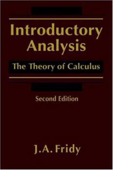 Hardcover Introductory Analysis: The Theory of Calculus Book