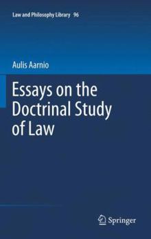 Paperback Essays on the Doctrinal Study of Law Book