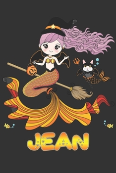 Paperback Jean: Jean Halloween Beautiful Mermaid Witch, Create An Emotional Moment For Jean?, Show Jean You Care With This Personal Cu Book