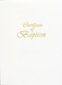 Misc. Supplies Contemporary Steel-Engraved Child Baptism Certificate (Pkg of 3) Book