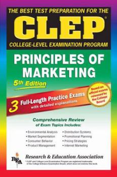 CLEP Principles of Marketing w/ TestWare CD - Book  of the REA CLEP Test Preps