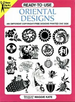 Paperback Ready-To-Use Oriental Designs: 495 Different Copyright-Free Designs Printed One Side Book