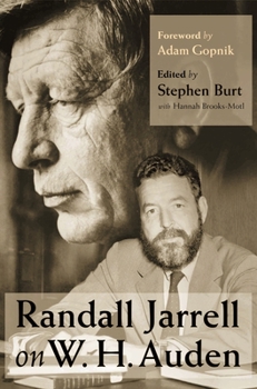 Hardcover Randall Jarrell on W. H. Auden Book