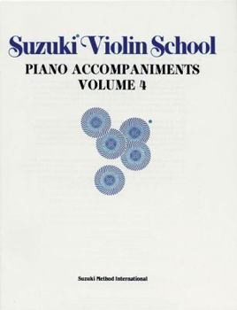 Paperback Suzuki Violin School, Vol 4: Piano Acc. Book