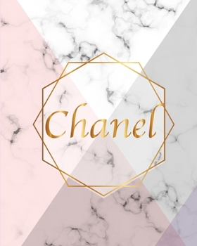 Chanel: Gift Luxury Marble Glossy Pink Purple Faux Gold Print Softcover Notebook Journal (Marble Notebooks)