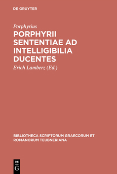 Hardcover Porphyrii Sententiae AD Intelligibilia Ducentes [Greek, Ancient (To 1453)] Book