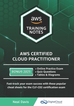 Paperback AWS Certified Cloud Practitioner Training Notes Book