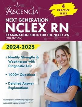 Paperback Next Generation NCLEX RN Examination Book 2024-2025: 4 Practice Tests for the NCLEX-RN [7th Edition] Book