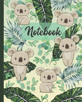 Paperback Notebook: Koala Bears And Eucalyptus - Animals Diary / Notes / Track / Log / Journal, Book Gifts For Women Men Kids Teens Girls Book