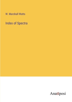 Paperback Index of Spectra Book