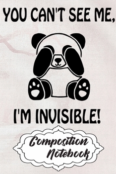 Paperback Composition Notebook: 110 Blank Lined Papers - 6x9 Personalized Customized Panda Composition Notebook Journal Gift For Panda Lovers Book