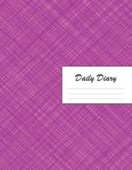 Daily Diary: Blank 2020 Journal Entry Writing Paper for Each Day of the Year | Purple Crosshatch Pattern Graphic Design | January 20 - December 20 | ... Your Life, Set Goals & Get Things Done