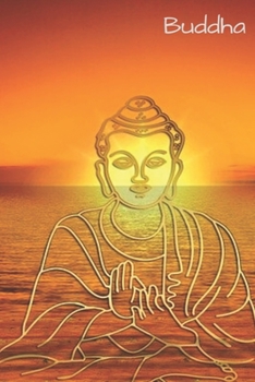 Notizbuch Buddha Silhuette im Sonnenuntergang: 120 Seiten / dotted / Punkteraster / DIN A5 (6x9) / Softcover / Tagebuch / Notizheft / Buddha Geschenkbuch #26 (German Edition)