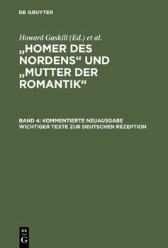 Hardcover Kommentierte Neuausgabe Wichtiger Texte Zur Deutschen Rezeption [German] Book