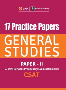 Paperback 17 Practice Papers General Studies Paper II CSAT for Civil Services Preliminary Examination 2020 Book