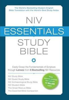 Hardcover Essentials Study Bible-NIV: Easily Grasp the Fundamentals of Scripture Through Lenses from 6 Bestselling NIV Resources Book