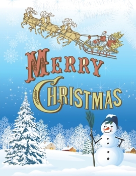 Paperback Merry Christmas: A Beautiful Coloring Book With Christmas Design For Kids Book