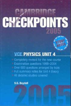 Paperback Cambridge Checkpoints Vce Physics Unit 4 2005 Book