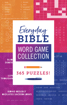 Paperback Everyday Bible Word Game Collection: 365 Puzzles! Book