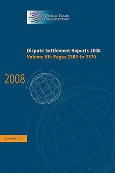 Hardcover Dispute Settlement Reports 2008 Book