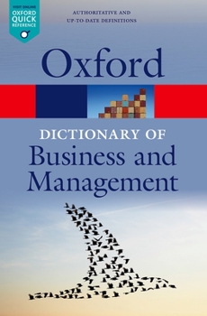Paperback A Dictionary of Business and Management Book