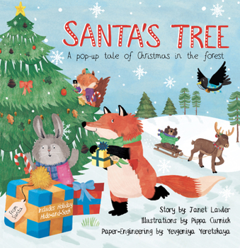 Hardcover Santa's Tree: A Pop-Up Tale of Christmas in the Forest Book