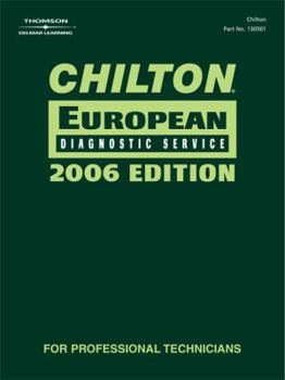 Hardcover Chilton 2006 European Diagnostic Service Manual (Chilton Diagnostic Manuals) Book