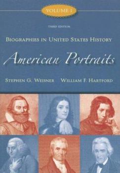 Paperback American Portraits, Volume 1: Biographies in United States History Book
