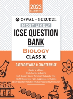 Paperback Oswal - Gurukul Biology Most Likely Question Bank: ICSE Class 10 For 2023 Exam Book
